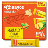 Chaayos Instant Premix Masala Chai - 36 Sachets, 288gm, 10.1 Ounce | Aids Digestion, Boosts Metabolism - Spiced Assam Chai Tea | Low Sugar, Caffeine Free