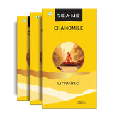 TE-A-ME Unwind Chamomile Tea - Pack Of 3 X 100 Infusion Tea Bags | Chamomile Tea For Good Sleep - Caffeine Free, Biodegradable | Packaging Might Vary