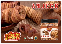 100% Natural Anjeer By Royal Foodery 1kg, | Afghanistan Dry Anjir (Dried Figs) Dry Fruits Jar Pack | Increases Immunity & Purify The Blood | 35.2 Ounce