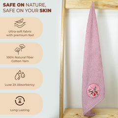 Akiko Home Prima Dream 100% Cotton Bath Towels 450 Gsm | Soft, Absorbent & Durable, Cotton Bath Towel | Pack Of 1 (Light Purple)