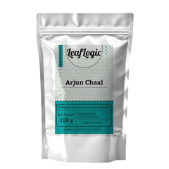 Leaf Logic Arjun Chaal Powder 100% Natural & Pure Herbal Powder For Men & Women To Support Heart Health & Promote Good Cholesterol Rich In Antioxidant No Addive Preservative