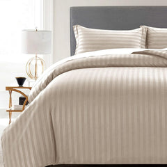 Super King Size Bedsheet For Double Bed With 2 Pillow Cover - 108 X 108 Inches, Cream | Durable & Easy Care Fade-Resistant, Wrinkle-Free