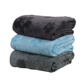 Hanker Ultra Luxury Large Size Plush Bath Towel 1500 Gsm | Blossom Super, Very Soft On Skin, Luxurious Fabric, Pure Polyamide Bath Towel (Black, Blue & Green) - 3 Pcs