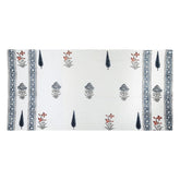 Urbano Homz 100% Cotton Large Size Bath Towel 350 Gsm | For Men & Women, Ethnic Bathing Towel (Floral Blue & Red)
