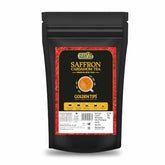 Golden Tips Saffron Cardamom Tea - 100gm, 3.5 Ounce | Exotic Robust CTC Chai - Kesar Elaichi Chai | Caffeine Free, Artificial Flavor Free