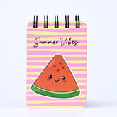 Spiral Pocket Notebook, Cute Mini Notepad, Handy Notebook For School (Watermelon) Pack Of 1