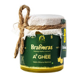 Natural Premium A2 Cow Ghee By Brahmras | Rich In Vitamins Using Traditional Bilona Method Cow Ghee Good For Weight Loss | (100ml) 3.3 Ounce | Jar Pack