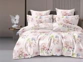 Printed Double Bedsheet For Super King Size With 2 Matching Pillow Covers - 108 X 108 Inches, Multicolor | 300 Thread Count Skin Friendly & Luxuriously Smooth To Touch Bedsheet