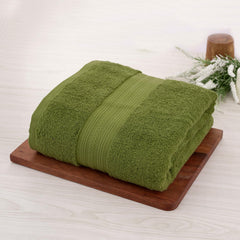 Himeya 100% Cotton Bath Towels 500 Gsm | Bath Towel For Men & Women - Olive Green