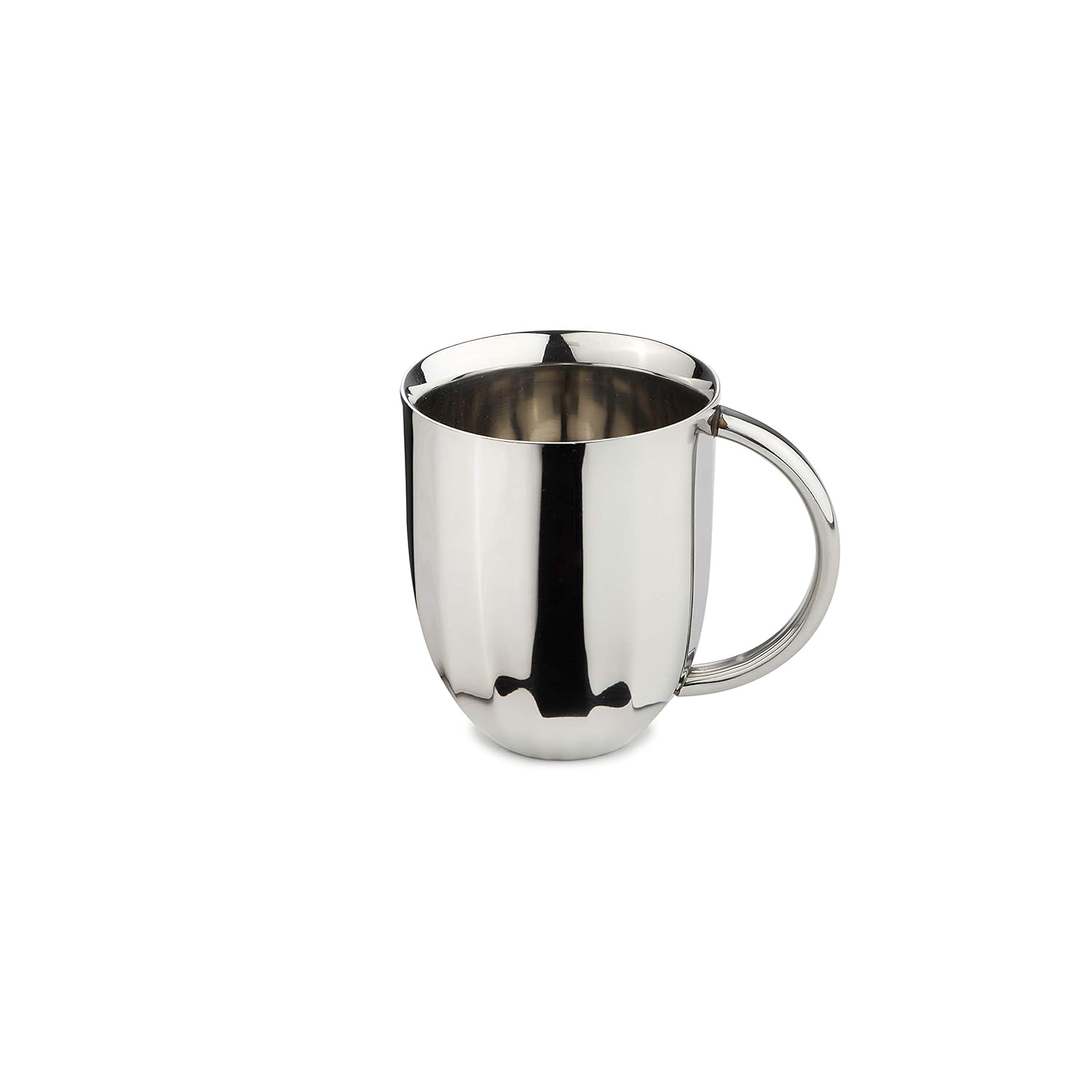 Designer Chrome Stainless Steel Tea Coffee Mug Set Of 2 - 180ml Each | Corporate Gifting For Diwali - Unbreakable Cup For Kitchen & Home Decor, Dining Tableware Designer Chrome Stainless Steel Tea Coffee Mug Set Of 2 - 180ml Each | Corporate Gifting For Diwali - Unbreakable Cup For Kitchen & Home Decor, Dining Tableware
