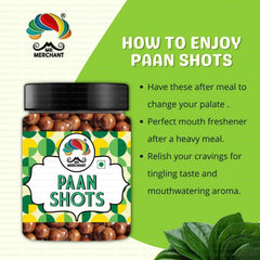 Mr. Merchant Paan Shots 250gm, (Instant Paan Mouth Freshener) | Pan Flavor Candy