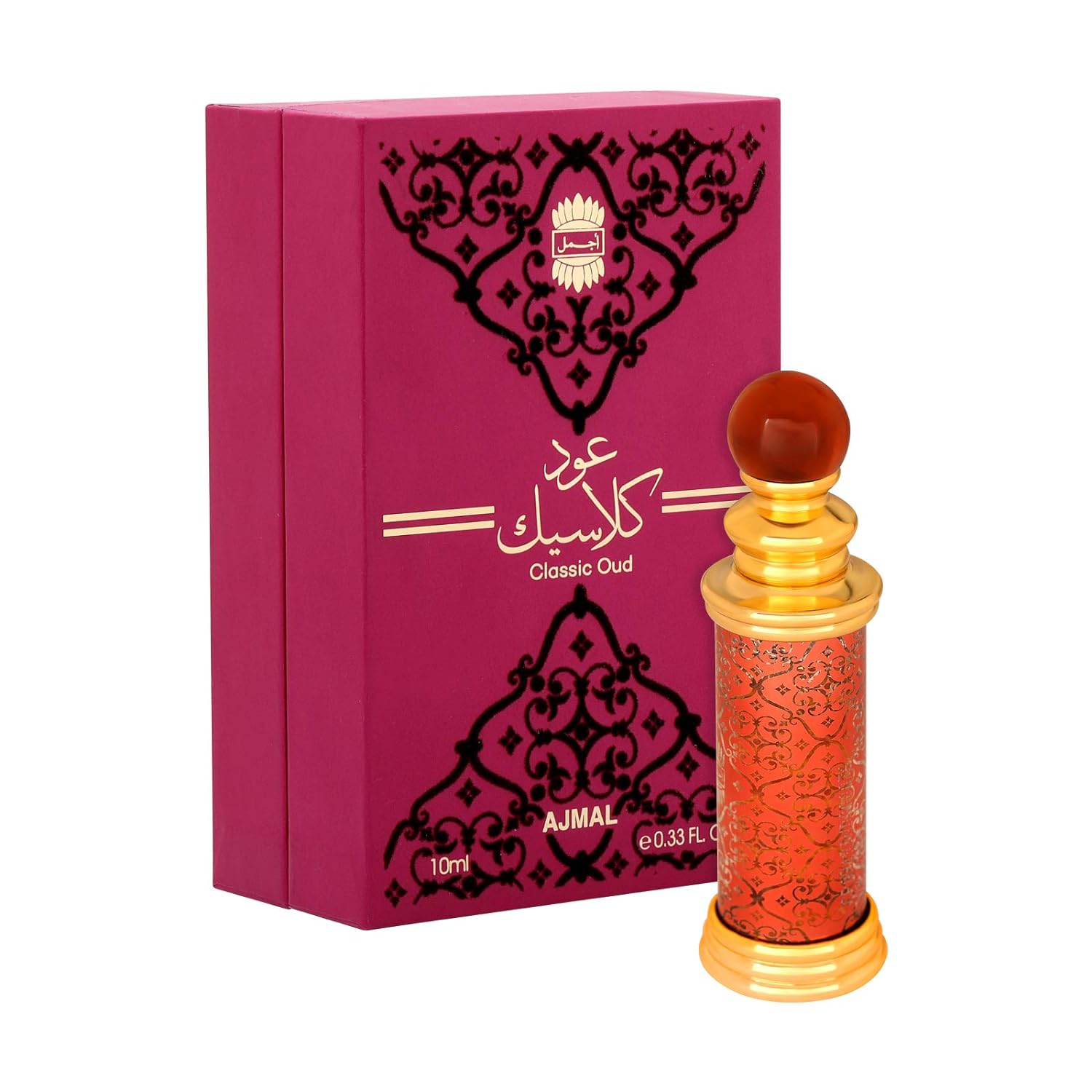 Ajmal Classic Oud & Selfie Oud Perfume 10ml 0.3 Fl.oz. Each Pack Of 2 Concentrated Perfume Oil Woody Aromatic Alcohol-free Attar | For Unisex Ajmal Classic Oud & Selfie Oud Perfume 10ml 0.3 Fl.oz. Each Pack Of 2 Concentrated Perfume Oil Woody Aromatic Alcohol-free Attar | For Unisex