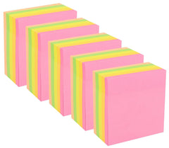 400 Pcs Super Sticky Note Pad, Plain Notes For Lists & Longer Notes | 5 Different Colors
