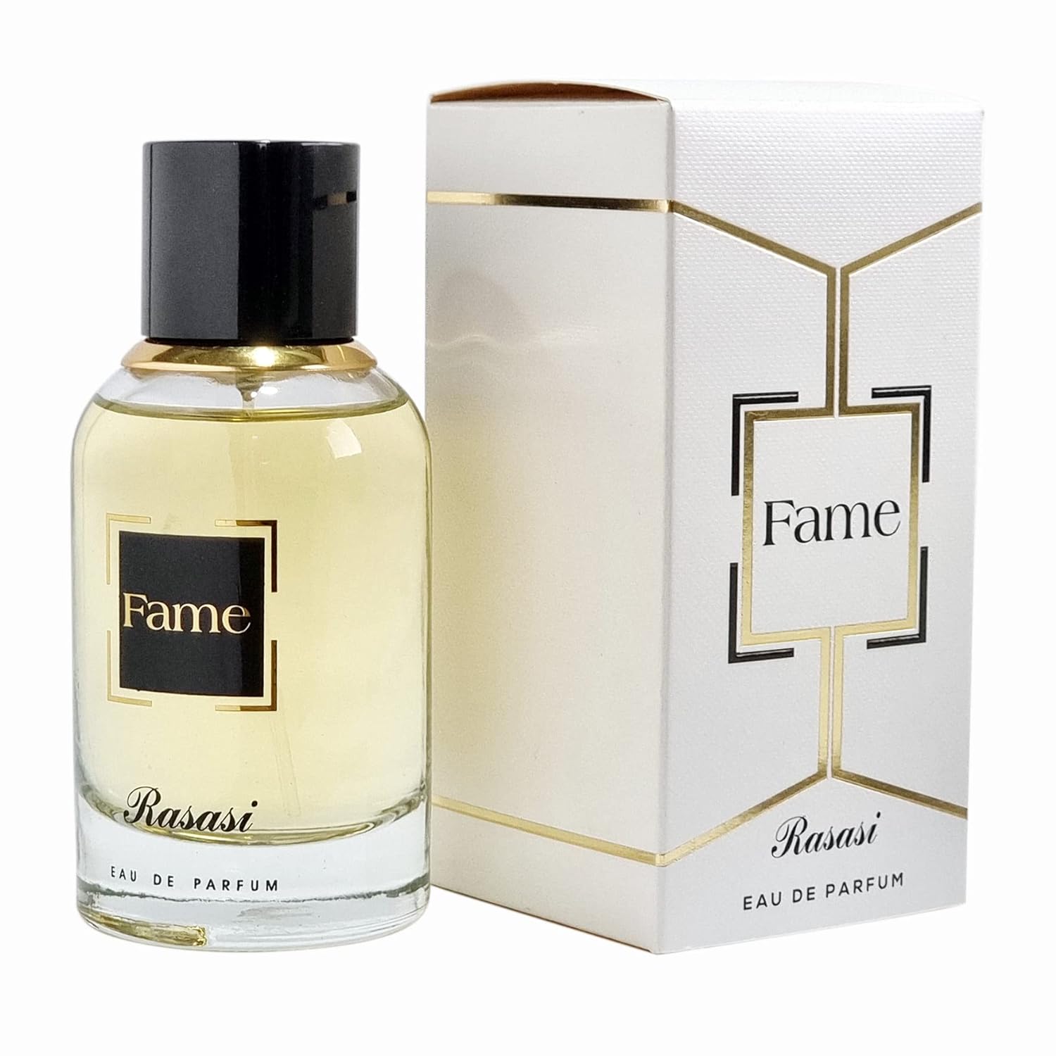 Rasasi Fame Eau De Parfum 100ml 3.4 Fl.oz. Unisex Fragrance | Long Lasting | Alcohol Free Rasasi Fame Eau De Parfum 100ml 3.4 Fl.oz. Unisex Fragrance | Long Lasting | Alcohol Free