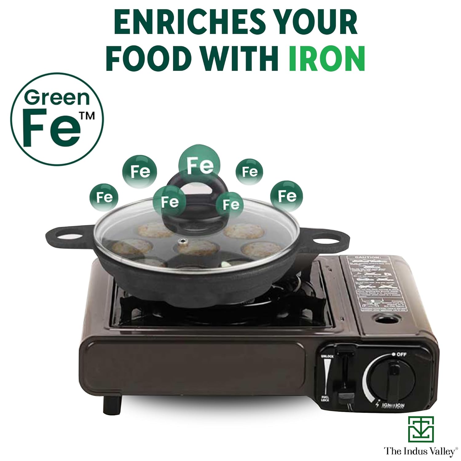 Super Smooth Black Cast Iron Paniyaram Pan With Glass Lid - 9 Pit, 20.8 Cm, 8.2 Inch, 2.7 Kg | Gas Compatible, Pre-Seasoned, 100% Toxin-Free, Naturally Non-Stick, Long Lasting Super Smooth Black Cast Iron Paniyaram Pan With Glass Lid - 9 Pit, 20.8 Cm, 8.2 Inch, 2.7 Kg | Gas Compatible, Pre-Seasoned, 100% Toxin-Free, Naturally Non-Stick, Long Lasting