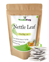 VedaYug Nettle Leaf Herbal Tea - 40 Tea Bags, 52gm, 1.8 Ounce | Treats Painful Muscles, Rich Aroma & Flavor - No Preservatives, No Additives, Caffeine Free