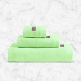 Spread Spain Bamboo Towel Bath, Hand & Face Towel 360 Gsm | High Absorbent Super Soft | Hotel Spa Decorative Bathroom Towels | Lime (Set Of 3)