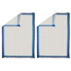 Athom Trendz Living Light Weight Cotton Premium Waffle Border Bath Towel 480 Gsm | Pack Of 2 (Multi1)