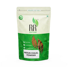 Rr Agro Foods Arjuna Chaal Terminalia Brak Powder, Herbal Remedy For Heart & Blood Vessels Health, High Blood Pressure & Cholesterol | 400gm 0.8lbs
