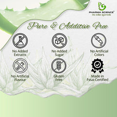 Pharma Science Aloe Vera Juice With Pulp Healthy Skin & Hair, Pure Nutrition Aloevera Drink For Body Detox & Weight Management, No Added Sugar, Immunity Booster | 500ml 1.1lbs