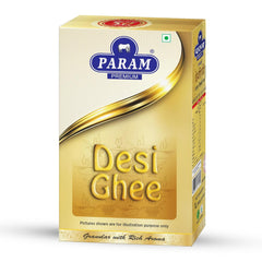 100% Pure Desi Ghee By Param Premium | Naturally Desi Ghee With Rich Aroma For Better Digestion & Immunity Good For Frying | (1 Litr) 33.8 Ounce | Box Pack