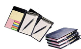 Memo Note Book With Sticky Notes & Clip Holder In Diary Style | Pack Of 5 - White