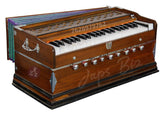 Musical Instrument Harmonium With Free Bag - 9 Stopper, Churidar Bellow, 42 Keys, Two Reeds (Bass Male) | Handmade Instrument