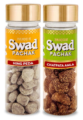 Panjon Swad Hing Peda & Chatpata Amla Pachak Mouth Fresheners 235gm, (Bottles)