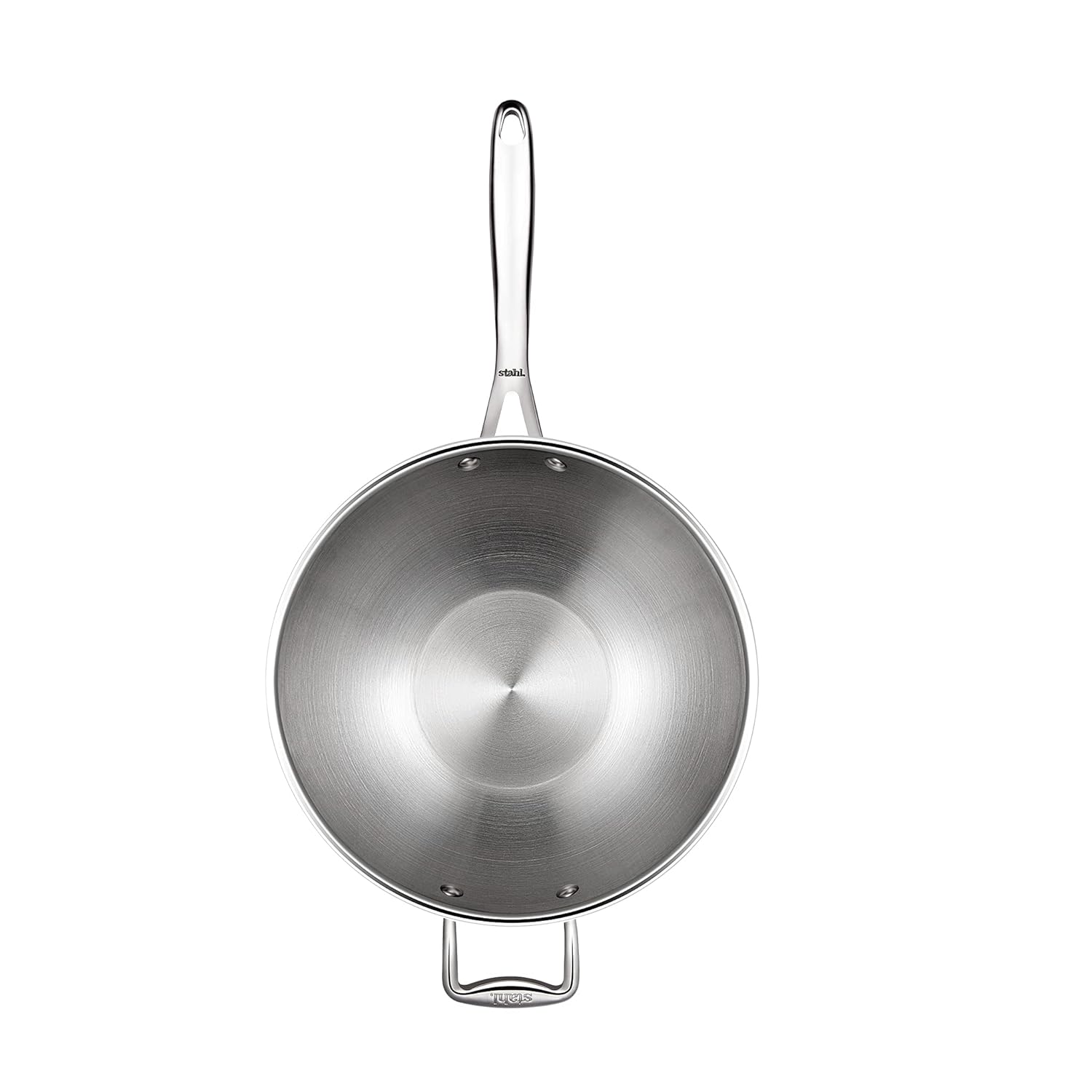 Triply Stainless Steel Wok With Lid | Deep Fry Pan Or Kadai With Induction Base - 26cm, 3.3 Liters Triply Stainless Steel Wok With Lid | Deep Fry Pan Or Kadai With Induction Base - 26cm, 3.3 Liters