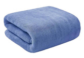 Skevera Microfiber Bath Towels 500 Gsm | Extra Soft Plush & Quick Dry High Absorbency With Large Size Towels For Bathing (Blue)