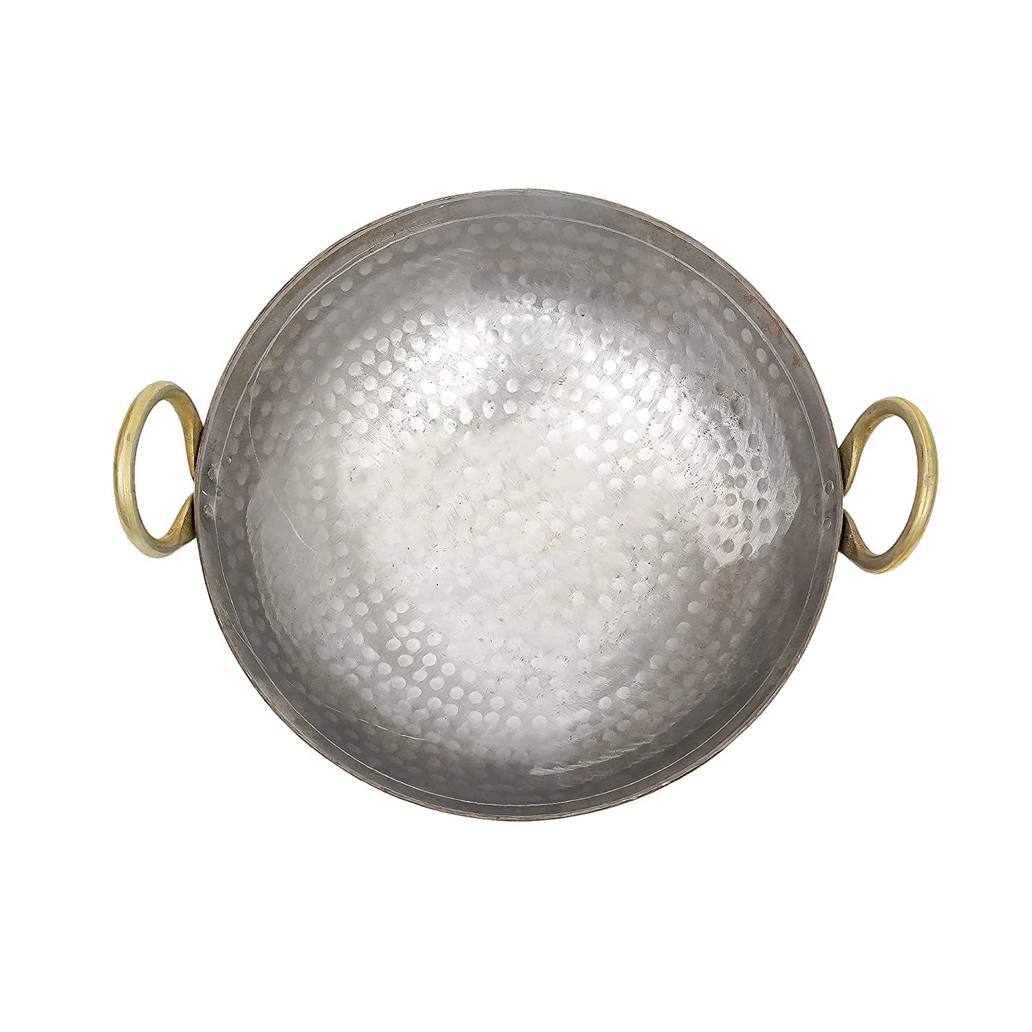 Heavy Base Silver Iron Matthar Or Hammered Kadhai, 1.5 Liters | Kadai With Handle For Kitchen - Deep Frying Kadai Free Stainless Steel Scrubber Heavy Base Silver Iron Matthar Or Hammered Kadhai, 1.5 Liters | Kadai With Handle For Kitchen - Deep Frying Kadai Free Stainless Steel Scrubber
