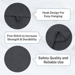 Fezora Microfiber Contler Bath Towels 700 Gsm | Large Size Bath Towel Soft & Absorbent Bath Towel For Men & Women (Dark Grey & Cream)- Pack Of 2