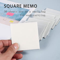 250 Sheets Transparent Sticky Notes Pad | Perfect For College Book & Office Stationery Art & Craft