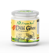 Premium Original Desi Ghee By Organo Mart | Rich Aroma Danedar Ghee Supports Digestion & Immunity Good For Glowing Skin | (1 Litre) 33.8 Ounce | Jar Pack
