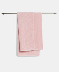Jockey T102 Men'S Cotton Bath Towel Terry 600 Gsm | Ultra Soft & Durable Patterned Bath Towel (Peach)