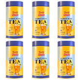 Guppy Moms Lemon Iced Tea Powder - Pack Of 6 X 200gm, 7.05 Ounce Each | Aromatic, Healthy & Easy To Prepare - Sugar Free & Refreshing Summer Drink | Caffeine Free