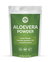 Holy Natural Organic Aloe Vera Leaf Powder Aloe Barbadensis Miller Resealable Zip Lock Pouch | 454gm 1.0lbs