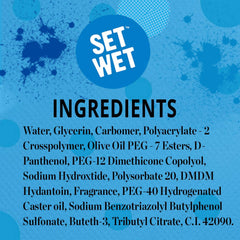 Set Wet Styling Hair Gel For Men Casually Cool , 50gm 1.7 Oz. | Medium Hold , High Shine | For Medium To Long Hair | No Alcohol , No Sulphate