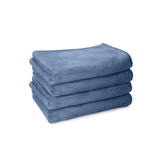 Housse Premium Microfiber Face Towel 600 Gsm | Korean Beauty Ultra Absorbent, Odour-Free, Quick Dry Face Towel (Pack Of 4) - Indian Teal