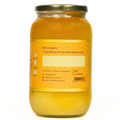 100% Natural A2 Bilona Gir Cow Ghee By Swarnamrit | Traditional Bilona Method Healthy Pure Desi Ghee Good For Cooking | (1 Litre) 33.8 Ounce | Jar Pack