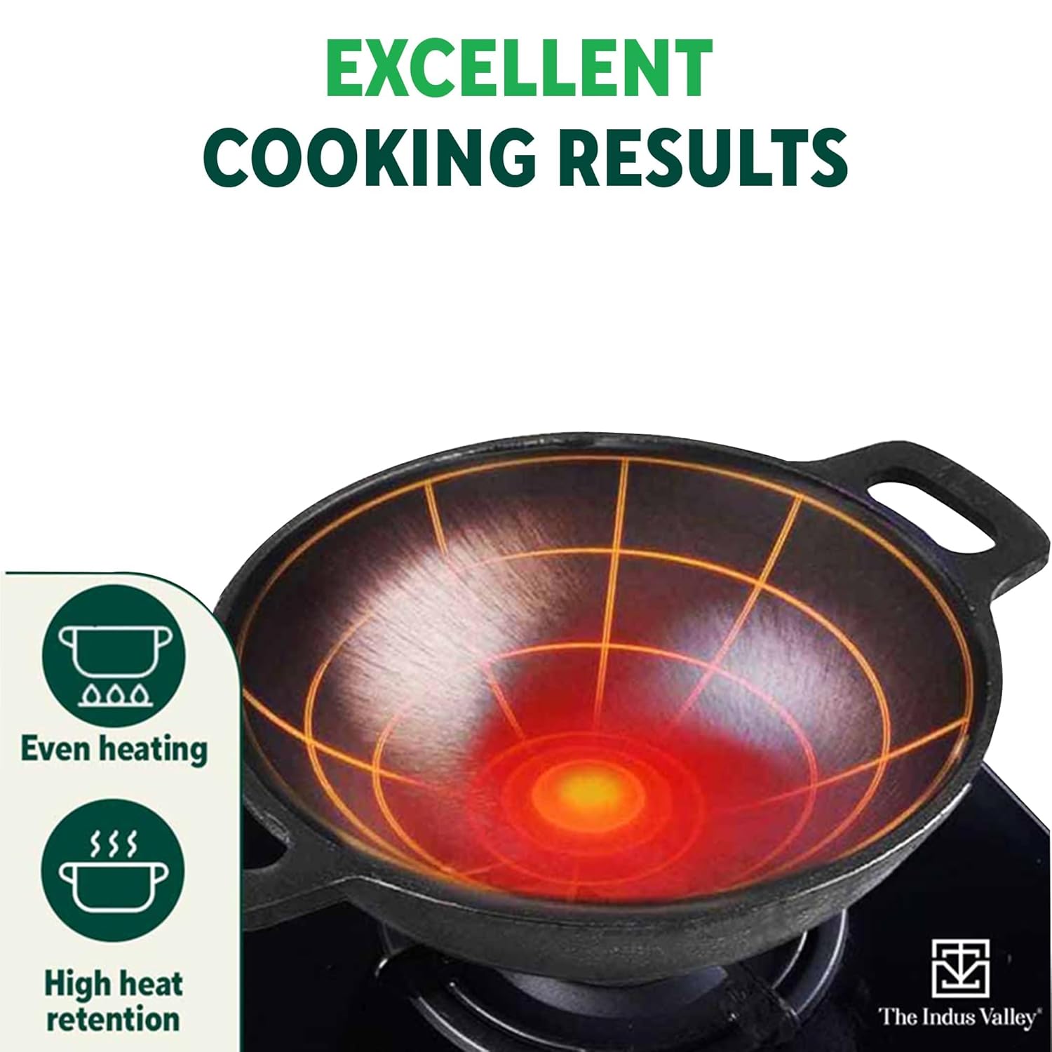 Super Smooth Brown Cast Iron Kadai - Medium, 25.4cm, 10 Inch, 2.5 Liters, 2.4 Kg | Nonstick, Pre-Seasoned Kadhai, 100% Pure & Toxin-Free, No Chemical Coating Super Smooth Brown Cast Iron Kadai - Medium, 25.4cm, 10 Inch, 2.5 Liters, 2.4 Kg | Nonstick, Pre-Seasoned Kadhai, 100% Pure & Toxin-Free, No Chemical Coating