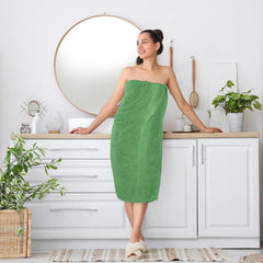 Rewop Microfiber Bath Towels 1200 Gsm | Large Size-Super Soft Coral Fleece Bathing Towel With Hook Quick Dry Super Absorbent-Bath Towel For Men & Women (Light Green)- Pack Of 2