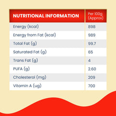 Premium Desi (Buffalo) Ghee By Pure Whites | Homemade Fresh Ghee Using Traditional Vedic Bilona Method | (200ml) 6.7 Ounce | Jar Pack