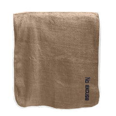 Housse Premium Soft Microfiber Embroidery Bath Towel 350 Gsm | Soft Absorbent Quick-Drying Sweat Towel (No Excuse - Brown)