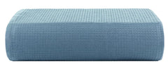 Casa Copenhagen Egyptian Cotton Waffle 1 Pcs Large Bath Towel 500 Gsm (Dusty Blue)