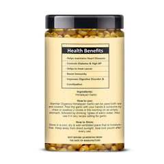 Manhar Organics Himalayan Garlic Raw Kashmiri Lehsun, Himalayan Single Clove Garlic Or Snow Mountain Garlic For Strong Immunity | 400gm 0.8lbs