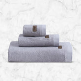 Spread Spain Bamboo Towel Bath, Hand & Face Towel 360 Gsm | High Absorbent Super Soft | Hotel Spa Decorative Bathroom Towels | Ash (Set Of 3)