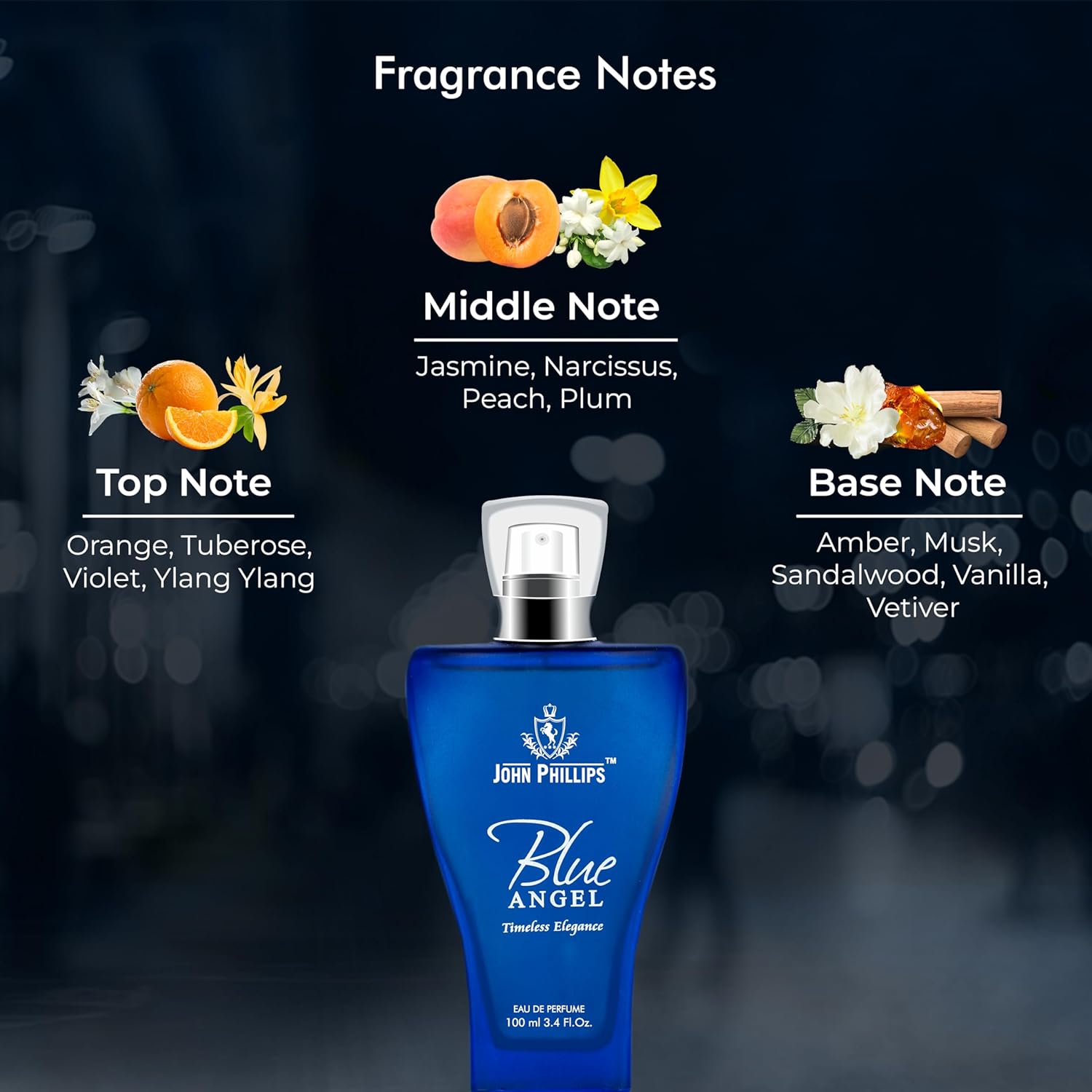 John Phillips Water Drops 125ml 4.2 Fl.oz. & Blue Angel 100ml 3.4 Fl.oz.  Combo Of 2 For Men & Women John Phillips Water Drops 125ml 4.2 Fl.oz. & Blue Angel 100ml 3.4 Fl.oz.  Combo Of 2 For Men & Women