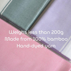 Aero Weav Ultra Lightweight Bamboo Bath Towel 200gsm | Compact, Portable & Less Than Skin-Friendly & Eco-Friendly Travel Towel (Baby Pink)