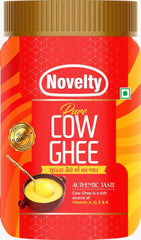 Natural Premium Cow Ghee Danedar By Novelty | Great Source Of Protein Fiber Desi Cow Ghee Good For Parathe | (500ml) 16.9 Ounce | Jar Pack